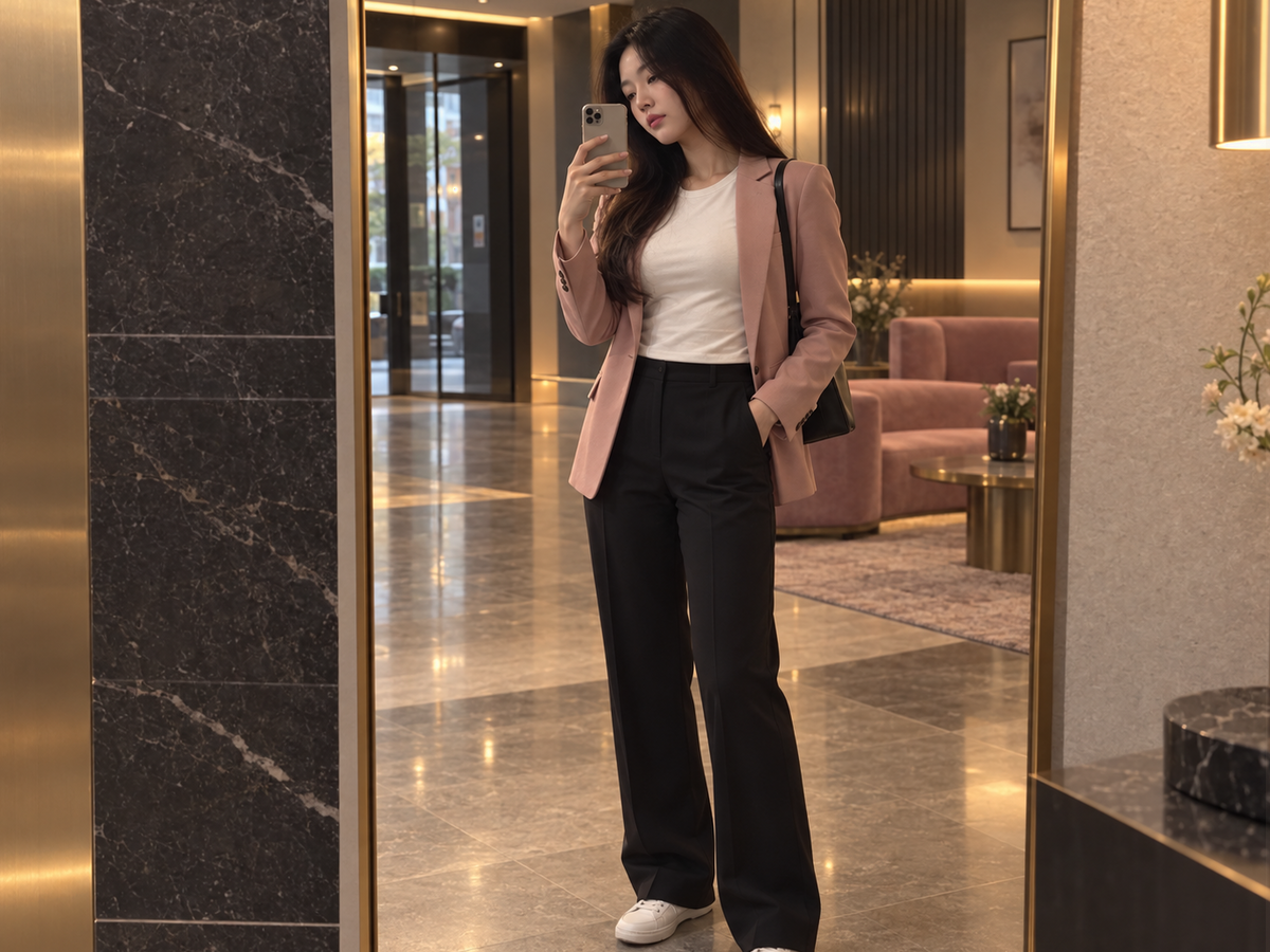 인천 청라 방문 홈케어 일정을 준비하는 젊은 성인 한국 여성 관리사